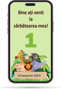 Invitatii Electronice Mot - Jungla / Safari 2