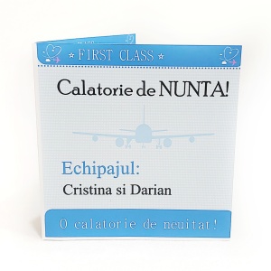 Magnet cu Plic Poveste Bilet de Avion - Img 3