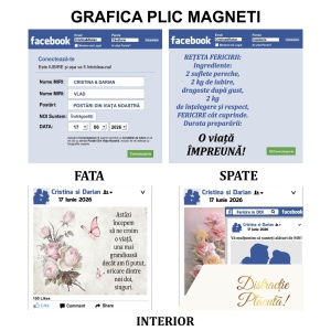 Magnet cu Plic Poveste Facebook Like