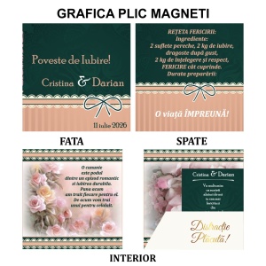 Magnet cu Plic Poveste Green