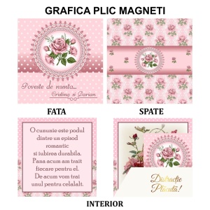 Magnet cu Plic Poveste Roses