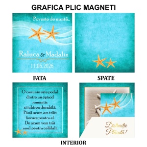 Magnet cu Plic Poveste Stele de Mare