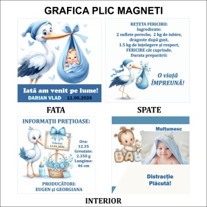 Marturie Magnet cu Plic Poveste 8