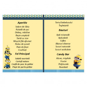 Meniu Botez Simplu Minions - Img 3