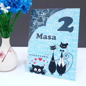 Nr de masa 2 in 1 Nunta-Botez NB6