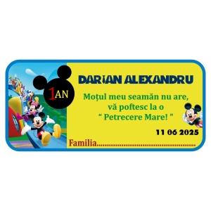 Plic Mot Mickey Mouse 3