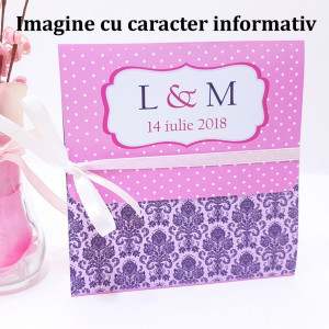Invitatie 2 in 1 Nunta-Botez Floral 1 - Img 2