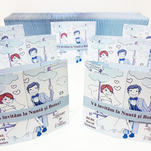 Invitatie 2 in 1 Nunta-Botez Regal NB12 - Img 2