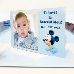 Invitatie Botez Dubla Mickey Mouse 3 - Img 4