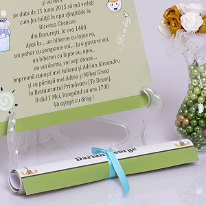 Invitatie Botez Papirus Girafa - Img 3