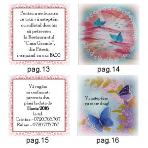 Invitatie Nunta Carticica Simfonie Fluturi Var2 - Img 6