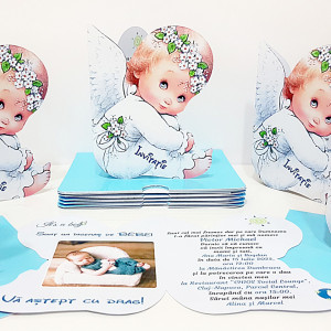 Invitatii Botez Contur Ingeras B6 - Img 7