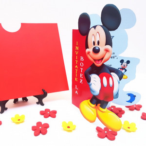 Invitatii Botez Contur Mickey Mouse 6 - Img 2