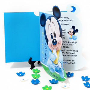 Invitatii Botez Contur Mickey Mouse 8 - Img 3