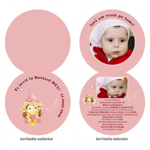 Invitatii Botez Rotunda Dubla Fairy