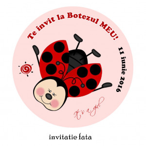 Invitatii Botez Rotunde Buburuza 1