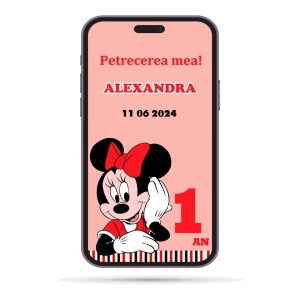 Invitatii Electronice Mot - Minnie Mouse