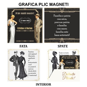Magnet cu Plic Poveste Caragiale-Interbelic - Img 7