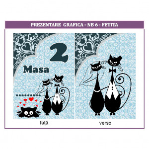 Nr de masa 2 in 1 Nunta-Botez NB6 - Img 3