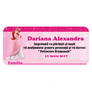 Plic Botez Ariel Pink