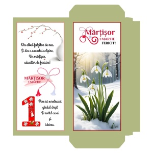 1 Martie - Cutie Ciocolata Martisor Mod 30