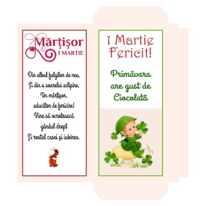 1 Martie - Cutie Ciocolata Martisor Mod 43