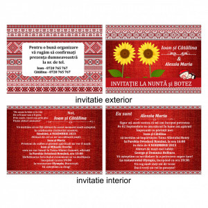 Invitatie 2 in 1 Nunta-Botez Dublu 10