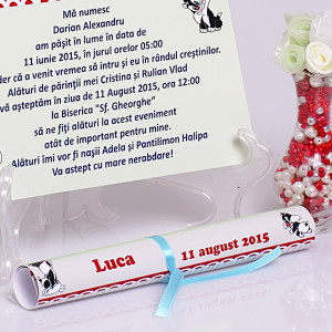 Invitatie Botez Papirus Sylvester - Img 3