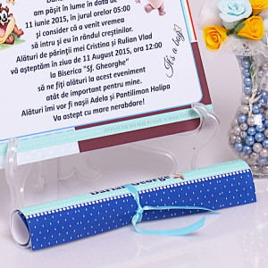 Invitatie Botez Papirus Tazz - Img 2