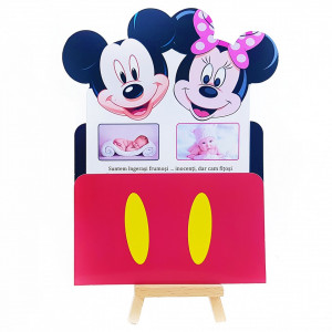 Invitatie Gemeni PRO Mickey-Minnie Var 1