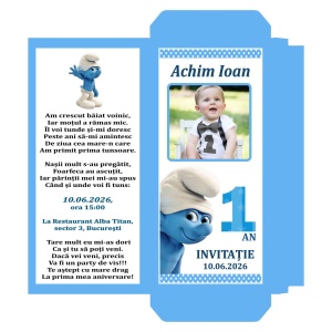 Invitatie Mot Ciocolata B3
