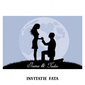 Invitatie Nunta Carte Postala INCP29