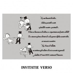 Invitatie Nunta Carte Postala INCP37 - Img 2