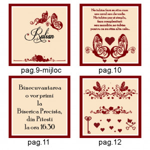 Invitatie Nunta Carticica Simfonie Fluturi - Img 4