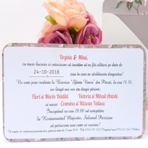 Invitatie Nunta Elegant Just Married - Img 4