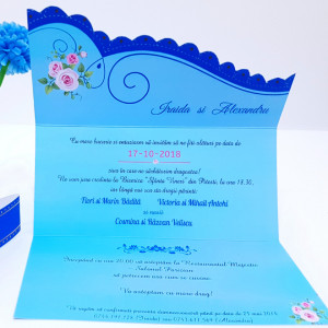 Invitatie Nunta Speciala Albastru - Img 4