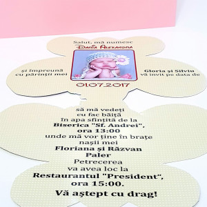 Invitatii Botez Contur FluturI F3 - Img 4