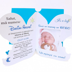 Invitatii Botez Contur Ingeras B12 - Img 4