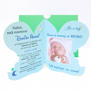 Invitatii Botez Contur Ingeras B9 - Img 2