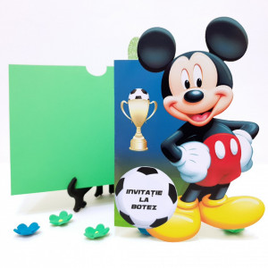 Invitatii Botez Contur Mickey Mouse 12 - Img 3