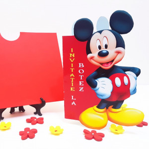 Invitatii Botez Contur Mickey Mouse 6 - Img 3