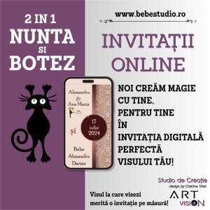 Invitatii Electronice 2 IN 1 Nunta si Botez - Regal NB3 - Img 6