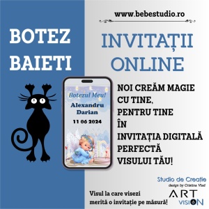 Invitatii Electronice Botez Baieti - Ingeras Baiat - Img 6