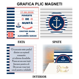 Magnet cu Plic Poveste Mare Albastra