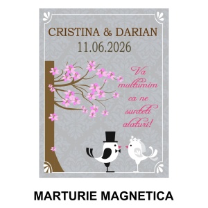 Magnet cu Plic Poveste Pasari Iubitoare - Img 2