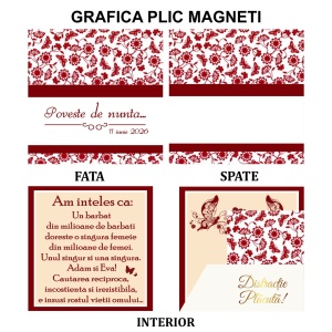 Magnet cu Plic Poveste Simfonie Fluturi