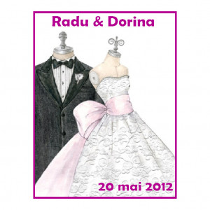 Marturie Nunta Magnet Dreptunghi DR93