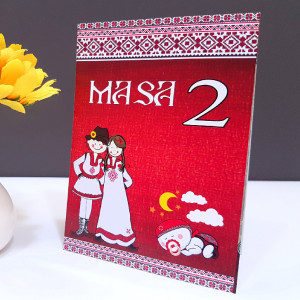 Nr de masa 2 in 1 Nunta-Botez NB4