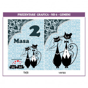 Nr de masa 2 in 1 Nunta-Botez NB6 - Img 4
