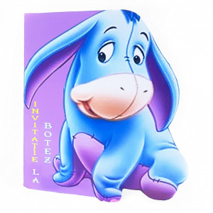 Invitatie Botez Contur Eeyore